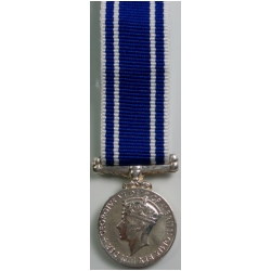 Police L.S.& Good Conduct Medal, Old Type, (mini)