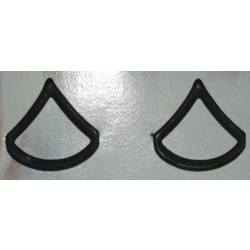 US Army PFC Subdued Collar Insignia, (Pair)
