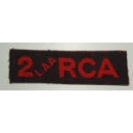 2 LAA, RCA, Shoulder Title, Canvas