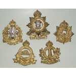 Lot Of 5  WWII Cdn Cap Badges, (orig) - A