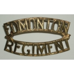 Edmonton Regiment Metal Shoulder Titles, Pair