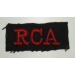 WWII RCA Cloth Shoulder Title