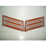 Army, Orange, EM Parade Collar Tabs, Pair, (orig)