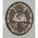 1939 Wound Badge, Silver,"107", (orig)